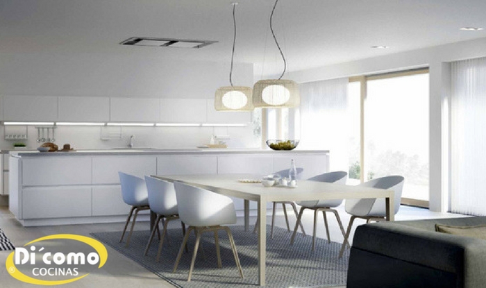 Cocina integrada al salón