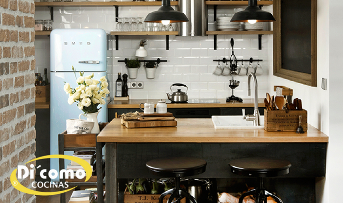 Cocinas pequeñas de estilo industrial