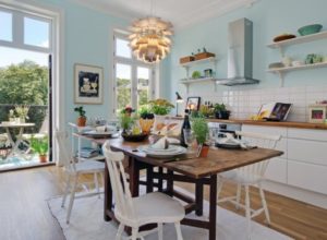 6 manera de añadir color a una cocina blanca Cocinas Sevilla cocina-nordica6-300x220 6 manera de añadir color a una cocina blanca