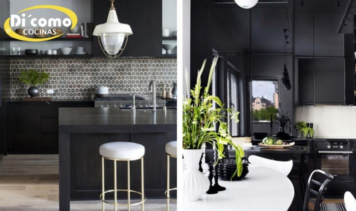 Formas de usar el negro en el diseño de su cocina