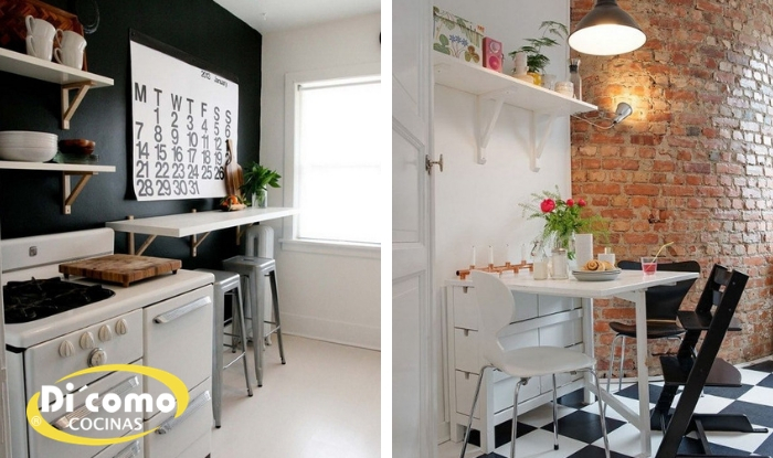 Consejos para tener una cocina pequeña con zona de comedor