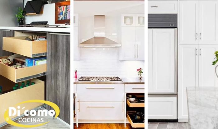 Organiza tu cocina con estas 3 zonas de almacenaje